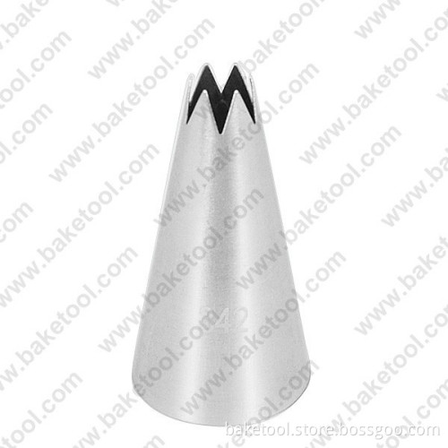 Stainless steel Cake Decorating open star pastry nozzle #342
